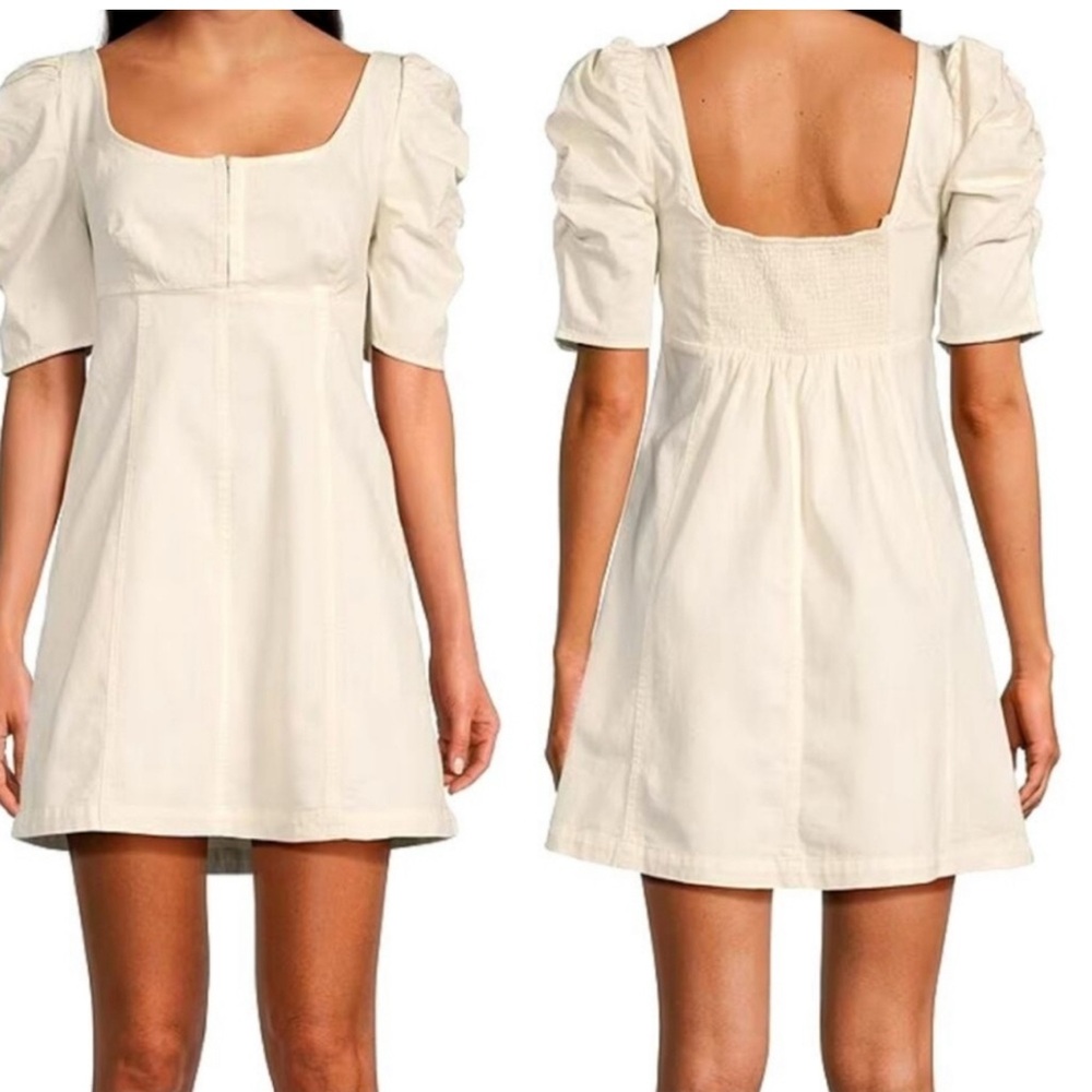 Free People Cheyenne Denim Mini Dress